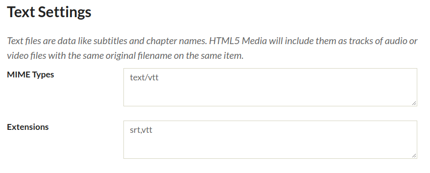 HTML5 text options